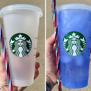 Starbucks Summer 2022 Mystery Color Changing Reusable Cup - Blue